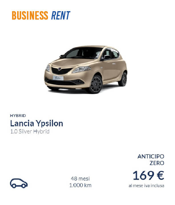 Offerta Noleggio Aziendale Lancia Y Hybrid 169€